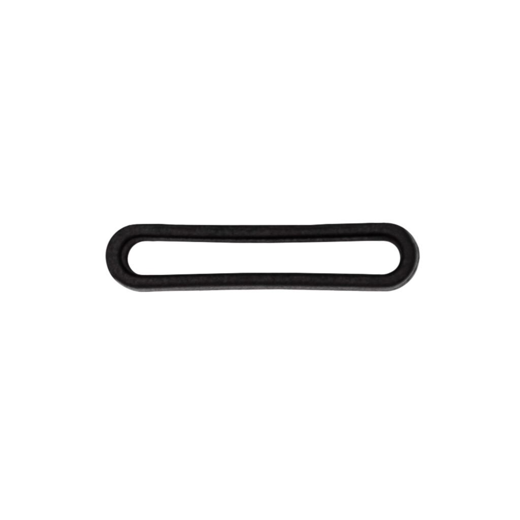 Single Loop Webbing Retainers in black plastic - Makefast